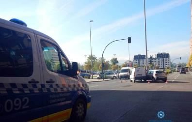 Accidente en la avenida de Zaragoza con Buenaventura Iñiguez.