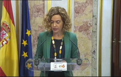 Batet confirma la decisión de la Mesa de suspender de su cargo a los diputados presos