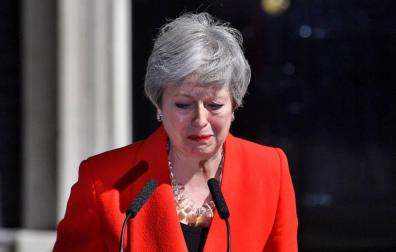 La primera ministra de Reino Unido, Theresa May, anuncia su dimisión