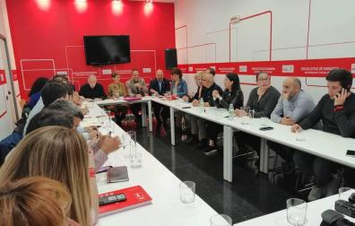 Reunión de la Ejecutiva del PSN para analizar los resultados electorales del domingo.