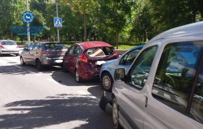 Dos choques múltiples en Pamplona en las últimas horas