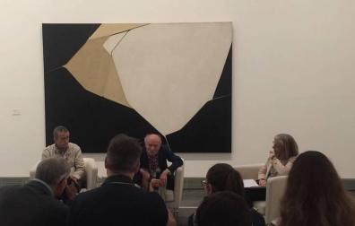 Juan José Aquerreta y Antonio López, en un encuentro mantenido con los medios de comunicación.