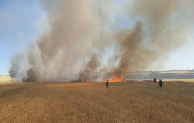Activos dos incendios en Olite y Murillo el Cuende