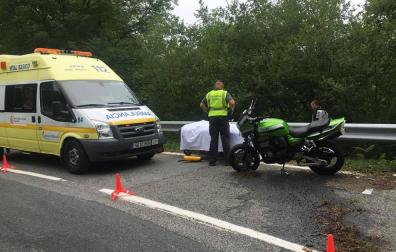 Herido un motorista francés tras sufrir un accidente en Valcarlos