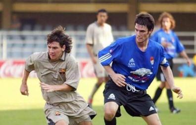 La primera expulsión de Messi fue en Tafalla