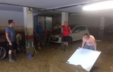 Fotos de las inundaciones en Olite y Tafalla