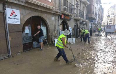 Fotos de las inundaciones en Olite y Tafalla