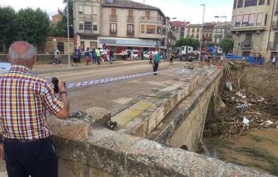 Fotos de las inundaciones en Olite y Tafalla