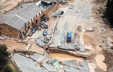 La reparación de la N-121 durará al menos un mes