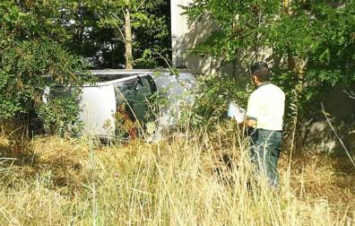 Un herido leve tras sufrir un accidente en la A-12 a la altura de Zizur