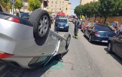 Herida una persona en un accidente de tráfico en Tudela