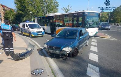 Lugar del accidente entre la calle Iturrama y Fuente del Hierro