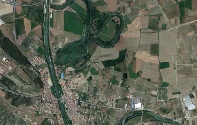 Vista aérea de Funes y sus alrededores.