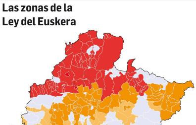 Aprobada la extensión de la Zona Mixta a 44 localidades, con euskera oficial