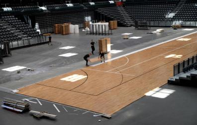 La metamorfosis del Navarra Arena para el amistoso de España