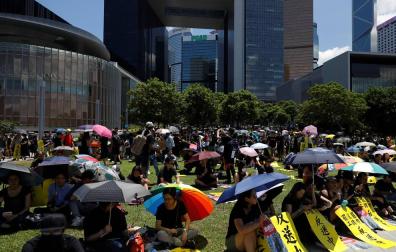 Una huelga histórica en Hong Kong