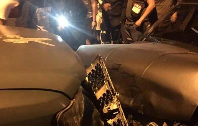 Un vehículo que participaba en una carrera ilegal choca con una patrulla de la Guardia Civil