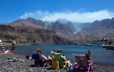 Zona afectada por el fuego de Gran Canaria