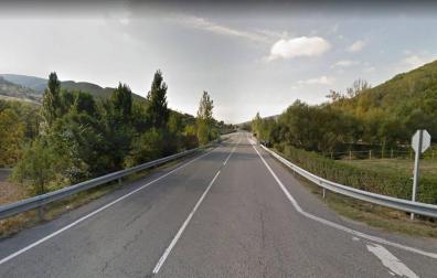 Kilómero 9 de la NA-135, a la altura de Zabaldika