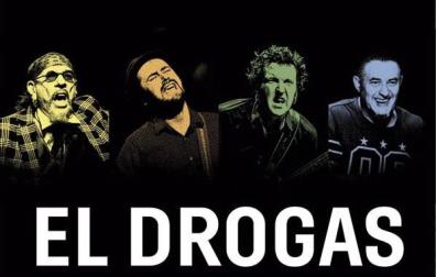 El Drogas y su banda, en el cartel anunciador de su nueva gira.