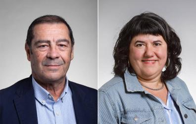 José Ramón Mora y Eva Istúriz, directores gerentes del SNS-O y del Instituto Navarro para la Igualdad