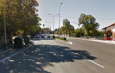 Herido leve tras ser atropellado en un paso de peatones en Pamplona