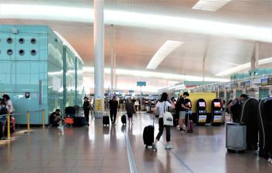 El aeropuerto de Barcelona.