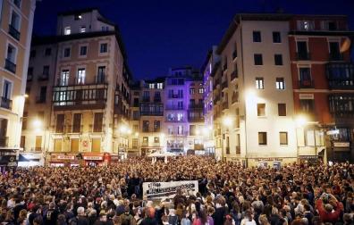 Una manifestación rechaza en Pamplona la sentencia del 'caso Alsasua'