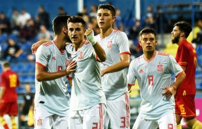 Aitor Buñuel marca con la selección española sub 21