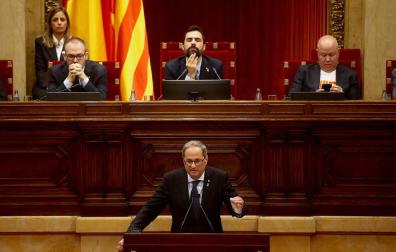 Torra plantea poner las urnas para la autodeterminación en "esta legislatura"