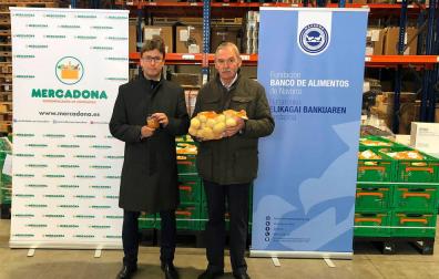 Mercadona entrega 5.000 kilos de productos al Banco de Alimentos de Navarra