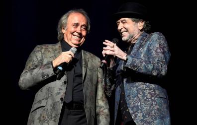 Joaquín Sabina y Joan Manuel Serrat comenzaron su gira 'No hay dos sin tres', en el estadio Movistar Arena en Buenos Aires