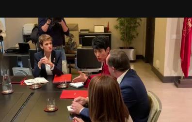 Reunión entre María Chivite y Javier Esparza para hablar de los presupuestos y de las medidas fiscales
