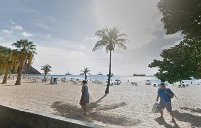 Playa de Las Teresitas en Tenerife.