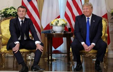 Trump confía en superar la "pequeña disputa" con Macron sobre la OTAN