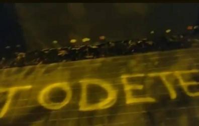 Pintadas de los CDR en la sede de ERC antes de la tercera reunión con el PSOE