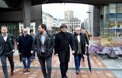 Puigdemont, Comín y Puig entran en la Eurocámara tras el levantamiento del veto