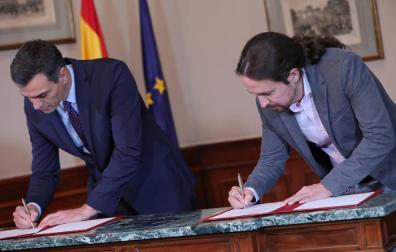 Los puntos en común y las diferencias entre los programas de Sánchez e Iglesias