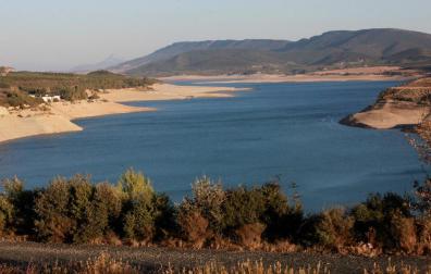 El embalse de Yesa, el pasado octubre