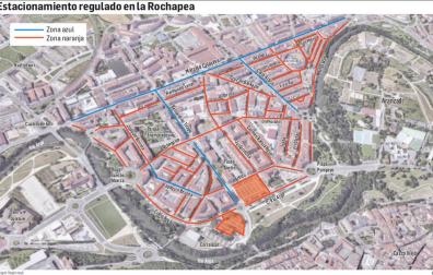 La zona azul y naranja llegará a la mitad sur de la Rochapea a principios de año
