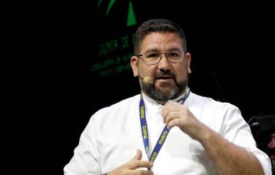 El chef Dani García durante una presentación en Madrid Fusión