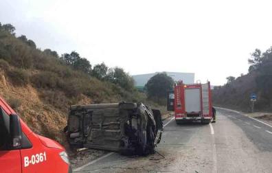 Una mujer de 49 años, herida tras accidentarse en Allo