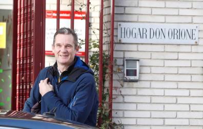 Iñaki Urdangarin a su llegada este martes al Hogar Don Orione en Pozuelo de Alarcón.