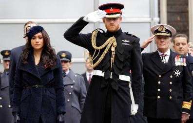 Los duques de Sussex asistieron al servicio religioso en la abadía de Westminster en honor de los caídos