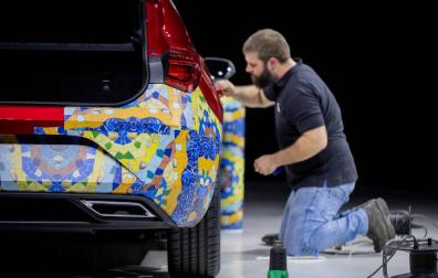 Foto del Seat León camuflado