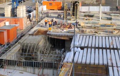 Cinco trabajadores heridos en un accidente en una obra en Ripagaina