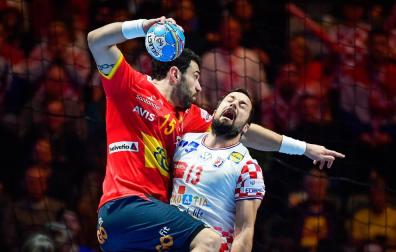 El navarro Iosu Goñi, campeón de Europa con la Selección Española de Balonmano