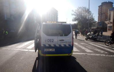 Dos heridos leves en un atropello junto a los cines Golem en Pamplona