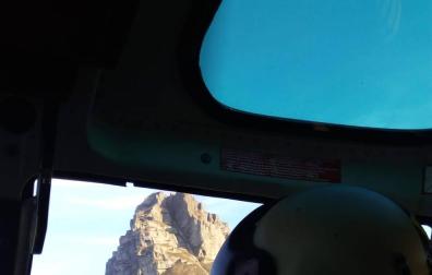Rescatado un montañero con heridas de pronóstico reservado en San Donato