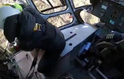 Rescatada ilesa una montañera tras quedar atrapada en las Peñas de Aia